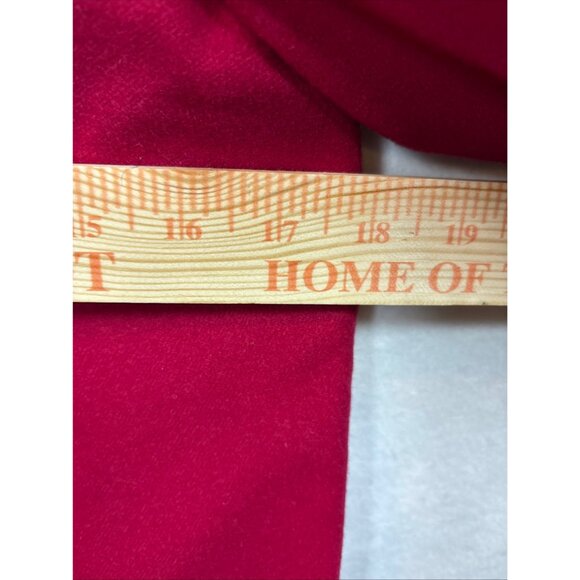 Pendleton Womens Vintage 100% Virgin Wool Skirt Suit Set Red Jacket & Skirt Sz10 - Picture 8 of 14